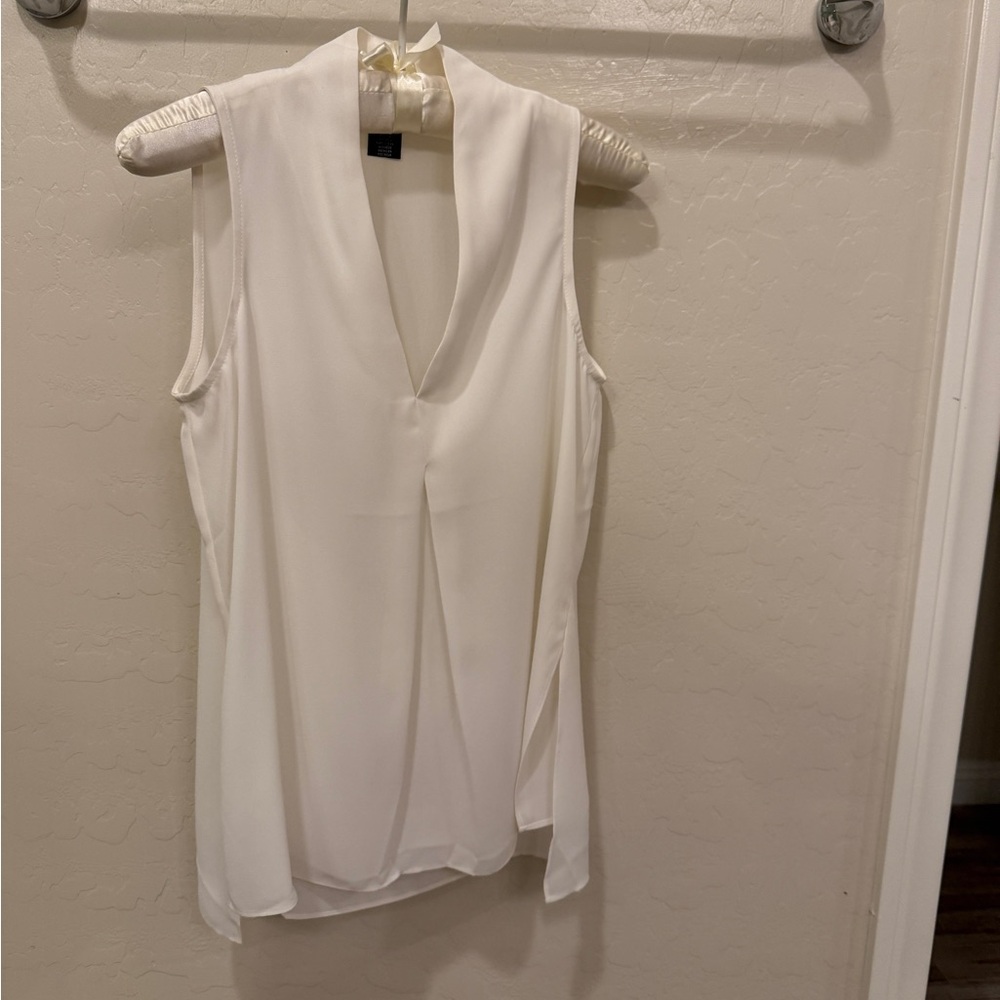 DKNYC Ivory Sleeveless Blouse